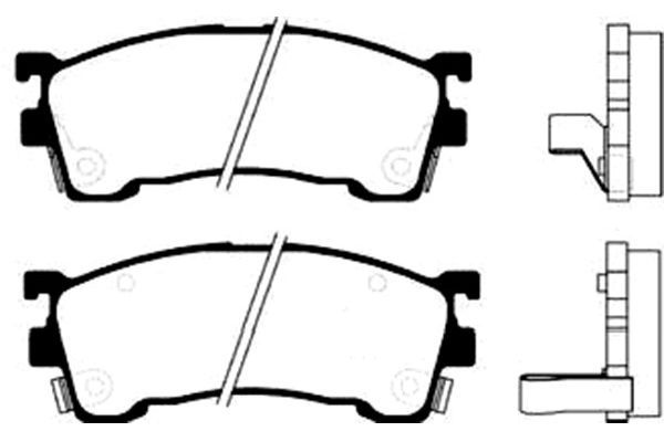 KAVO PARTS stabdžių trinkelių rinkinys, diskinis stabdys BP-4520